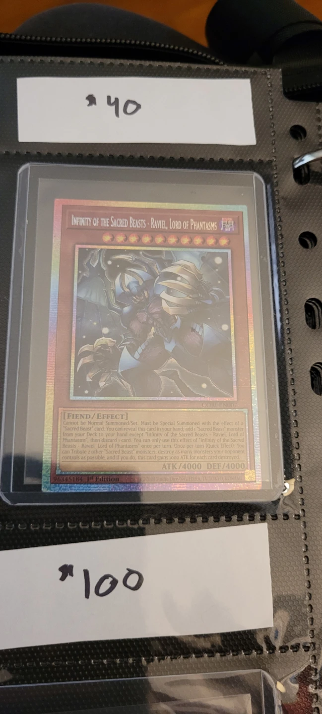 Yu-Gi-Oh! Infinity of the Sacred Beasts Raviel Card