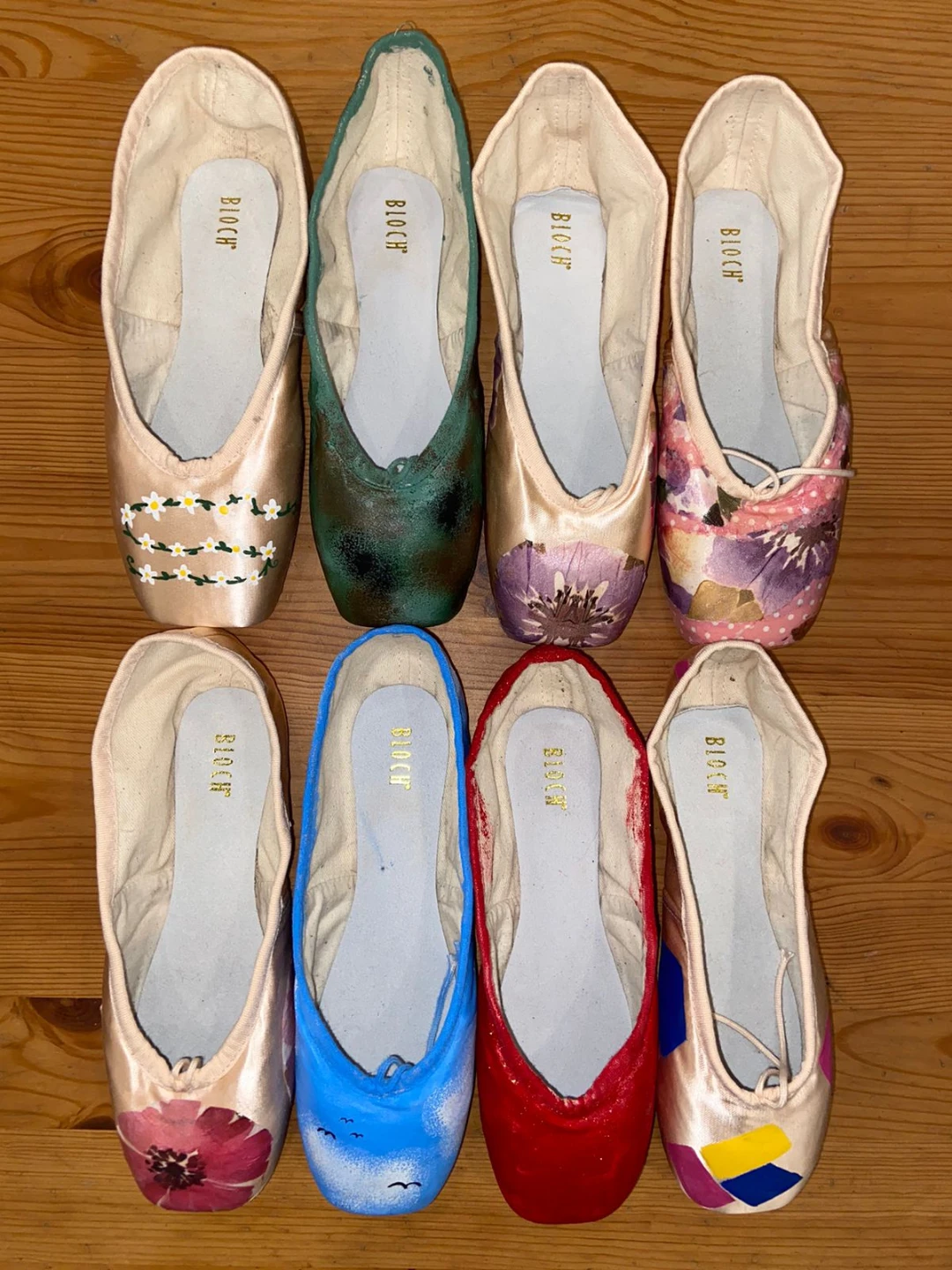 Decorated Pointe Shoes - Assorted Colours & Designs