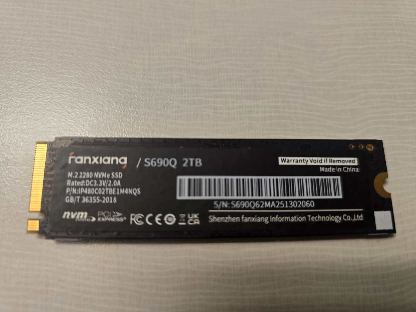 Fanxiang S690Q 2TB COMPATIBLE w/ ps5/PC - photo 2