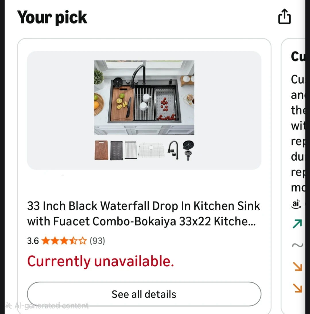33" Black Stainless Steel Kitchen Sink with Faucet Combo