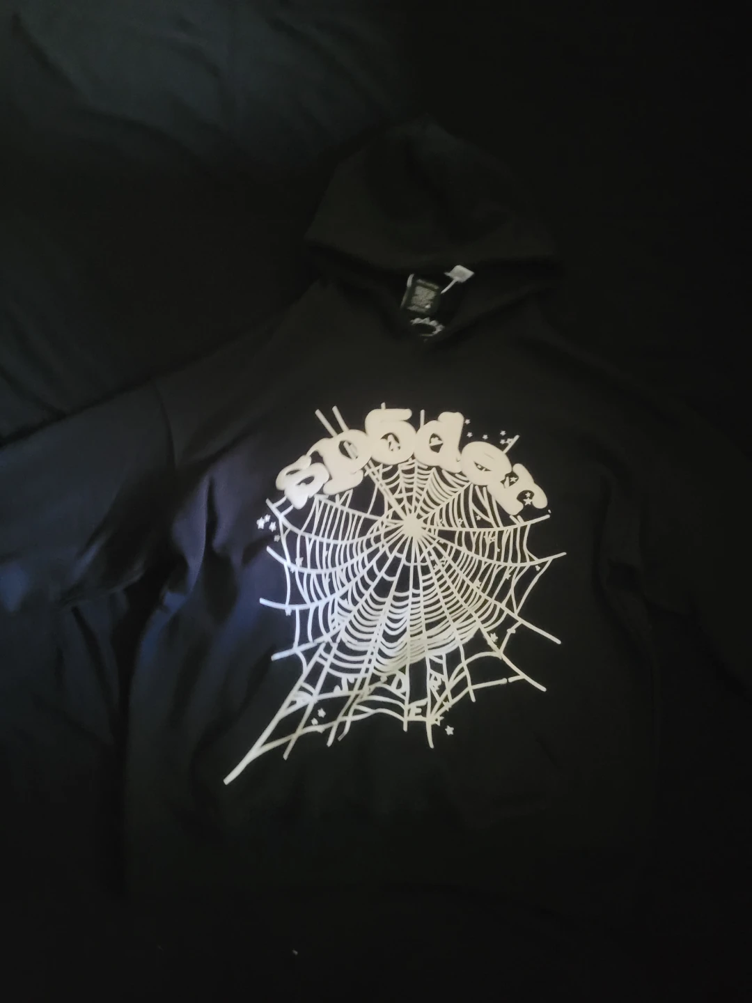SP5DER Black Hoodie
