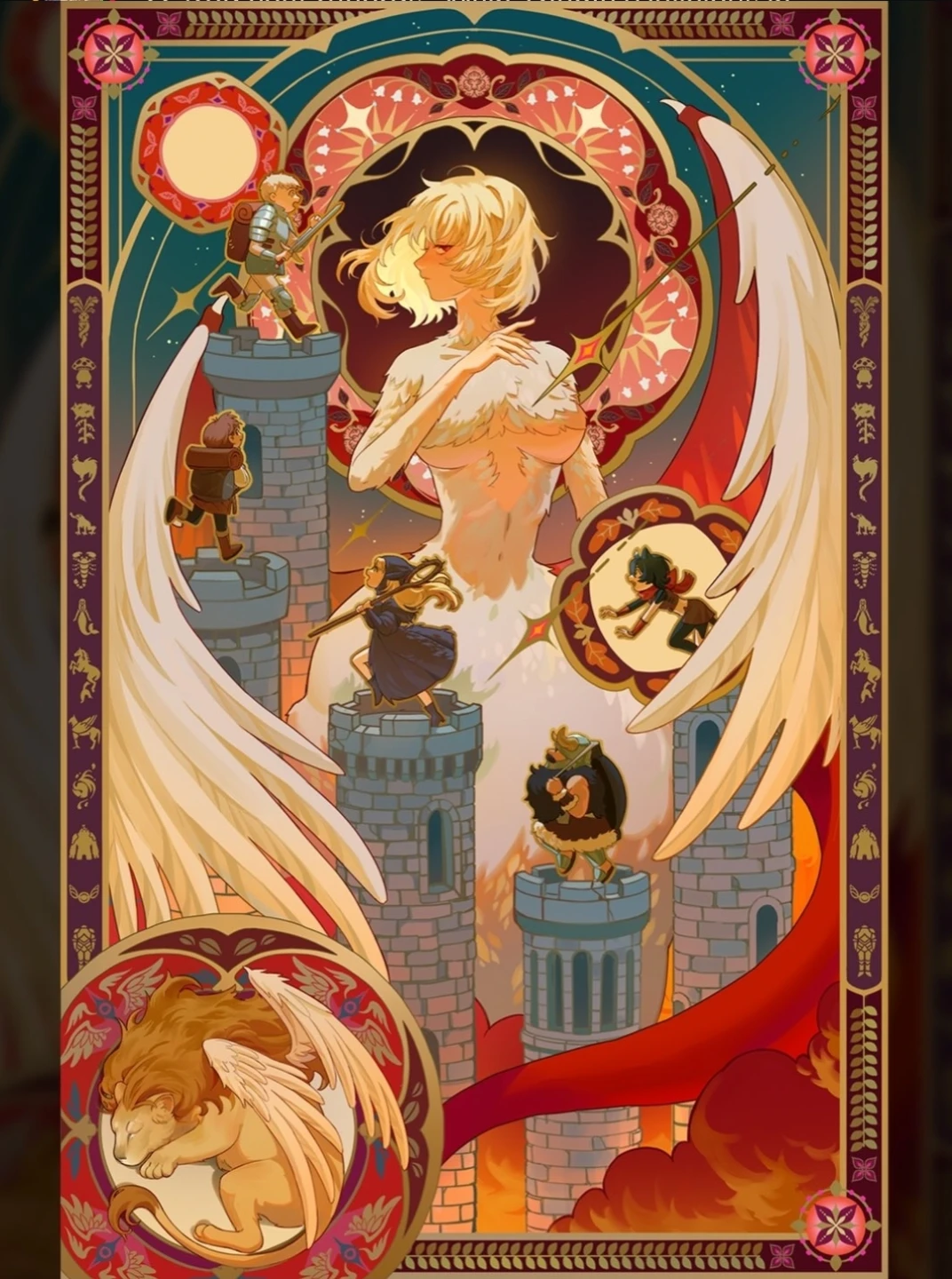 Delicious in Dungeon 11×17" Gold Foil Print Anime Poster - photo 3