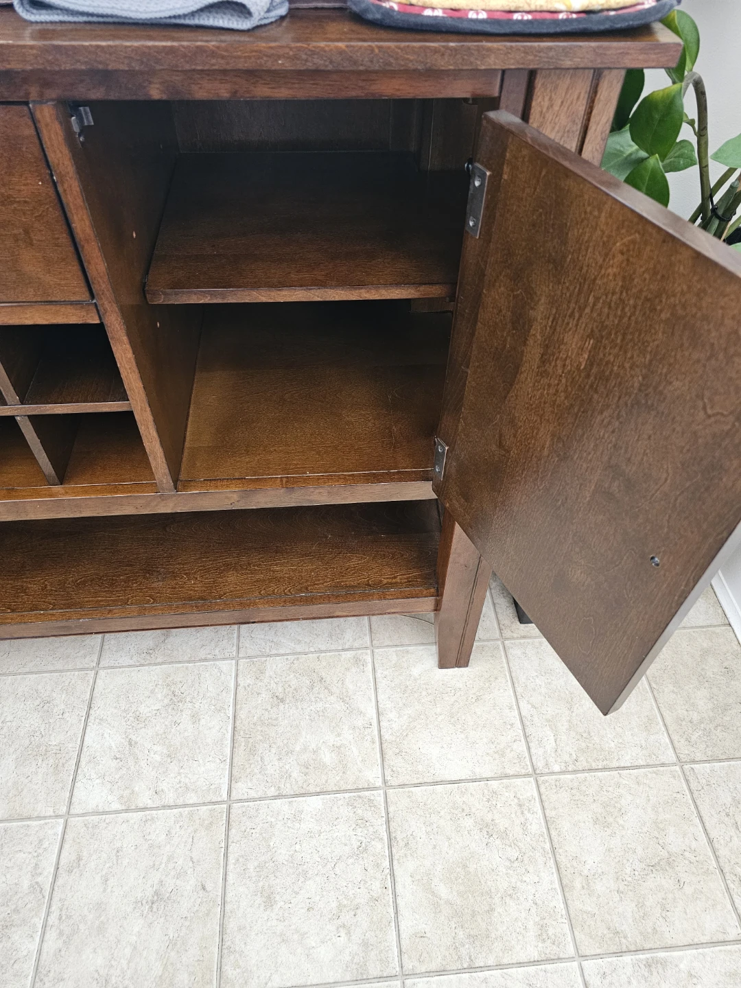 Dark Wood Dining Buffet Console with extension. - photo 4