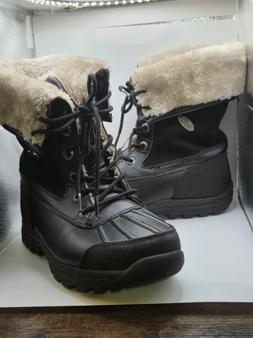 Lugz Black Faux Fur Winter Boots - photo 4