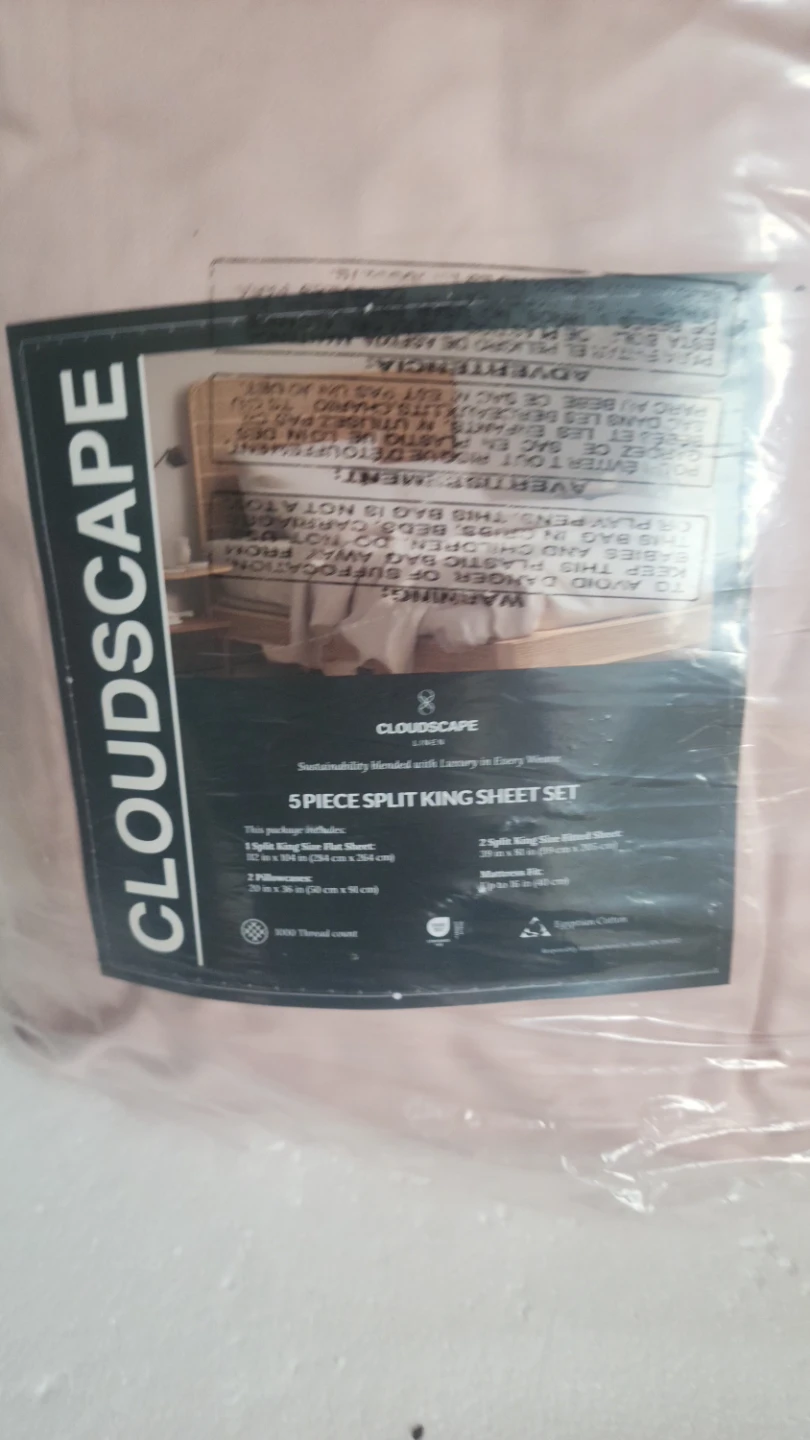 5 Pieces Split  King  Sheet Set, Egyptian Cotton. - photo 3