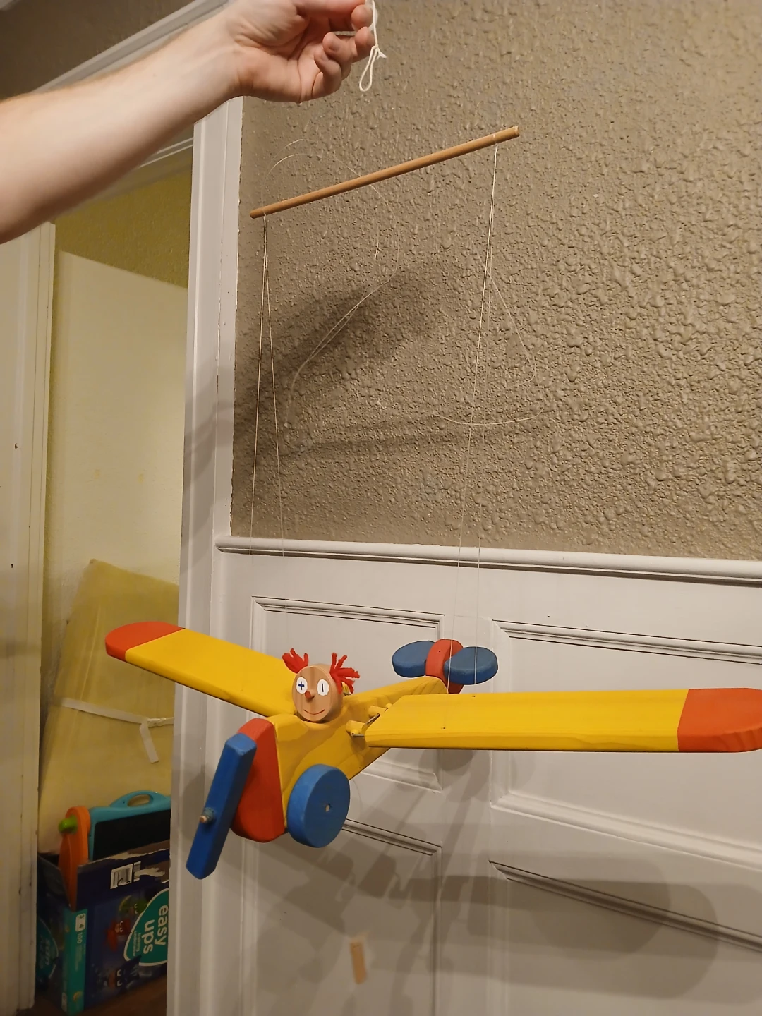 Wooden plane decoration