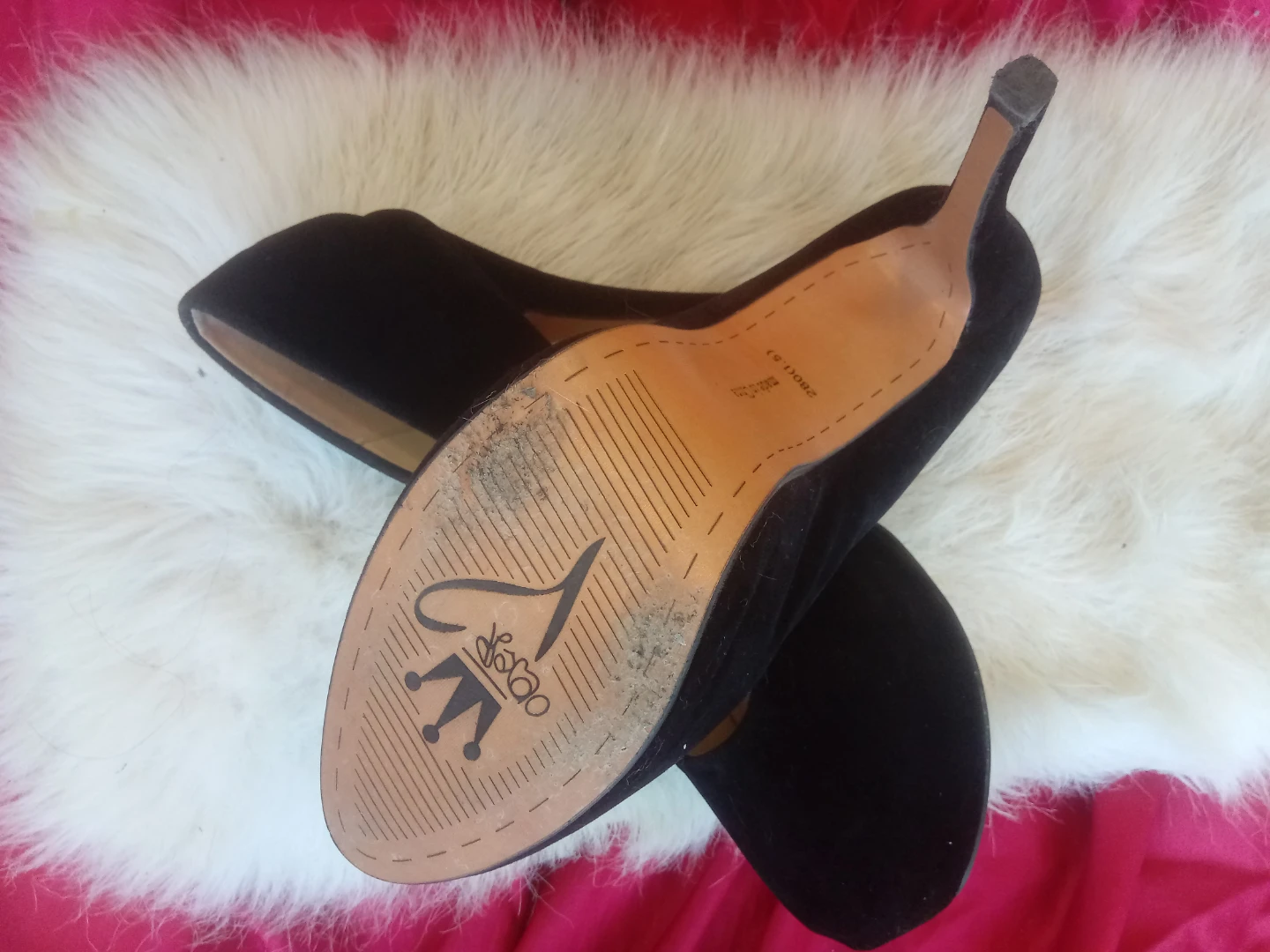 Cochenta Black Suede Platform Heels - photo 3