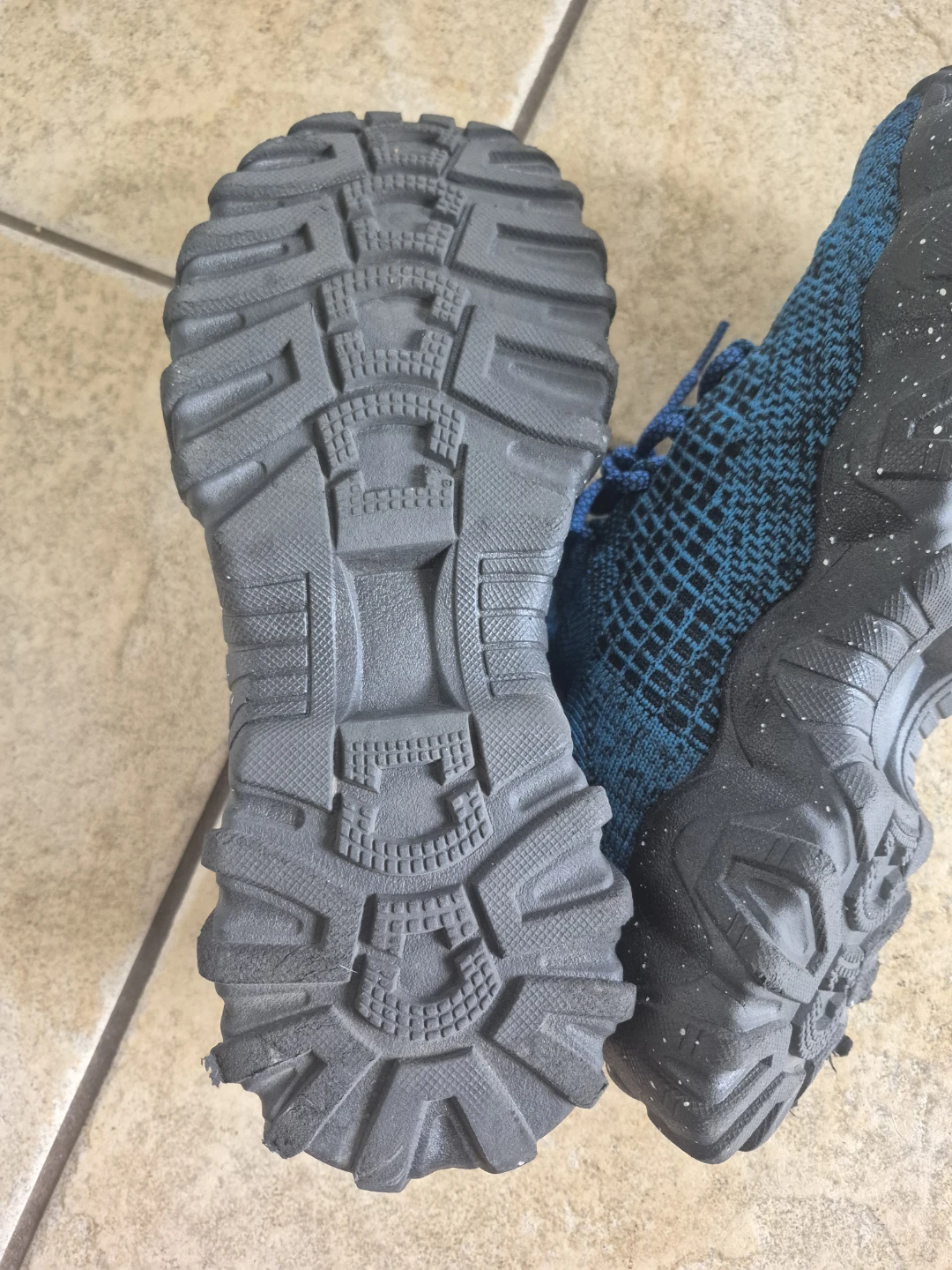 Blue and black knit sneakers Men Shoes - photo 5