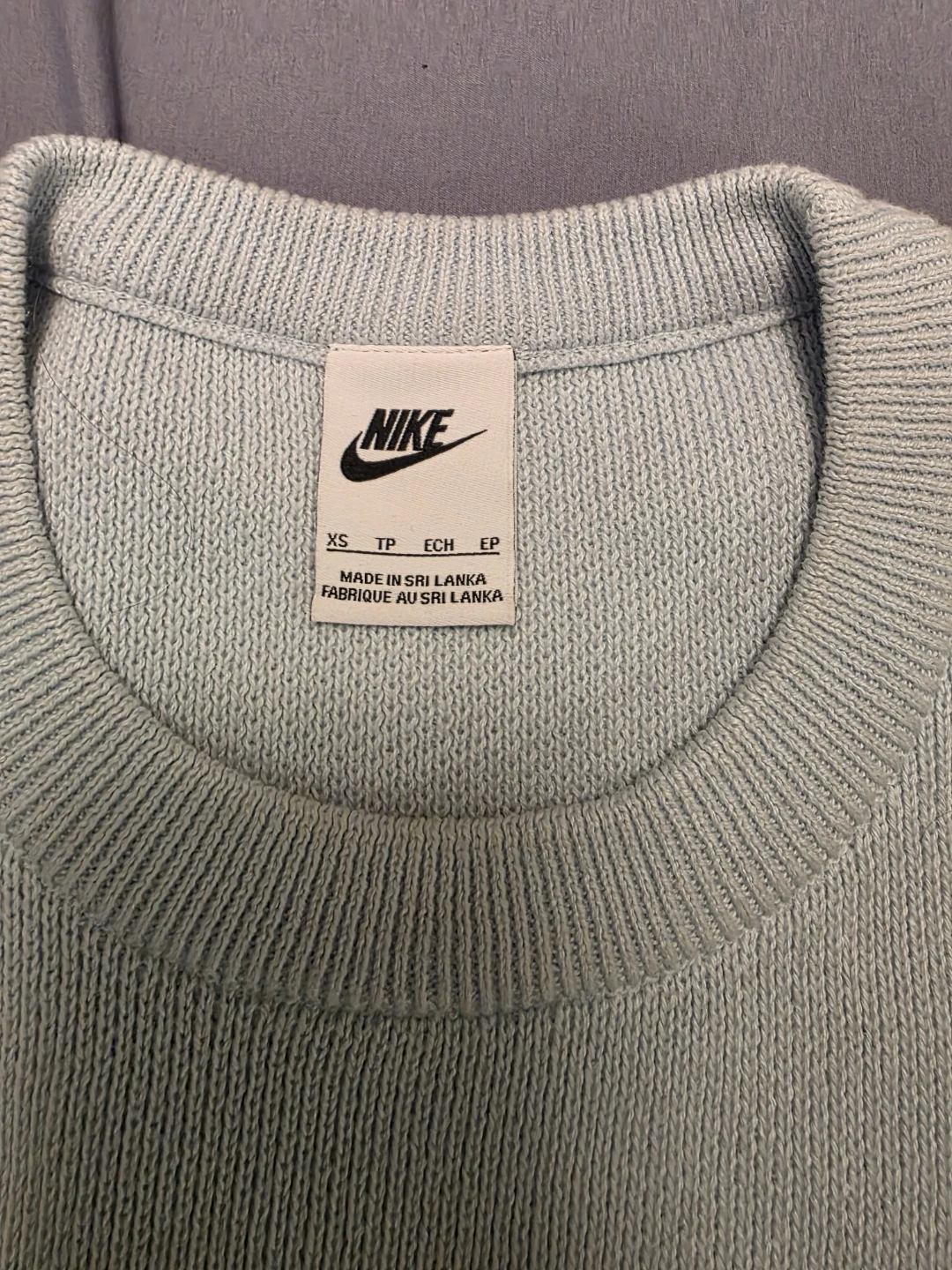 Nike light blue knit sweater XS - photo 2