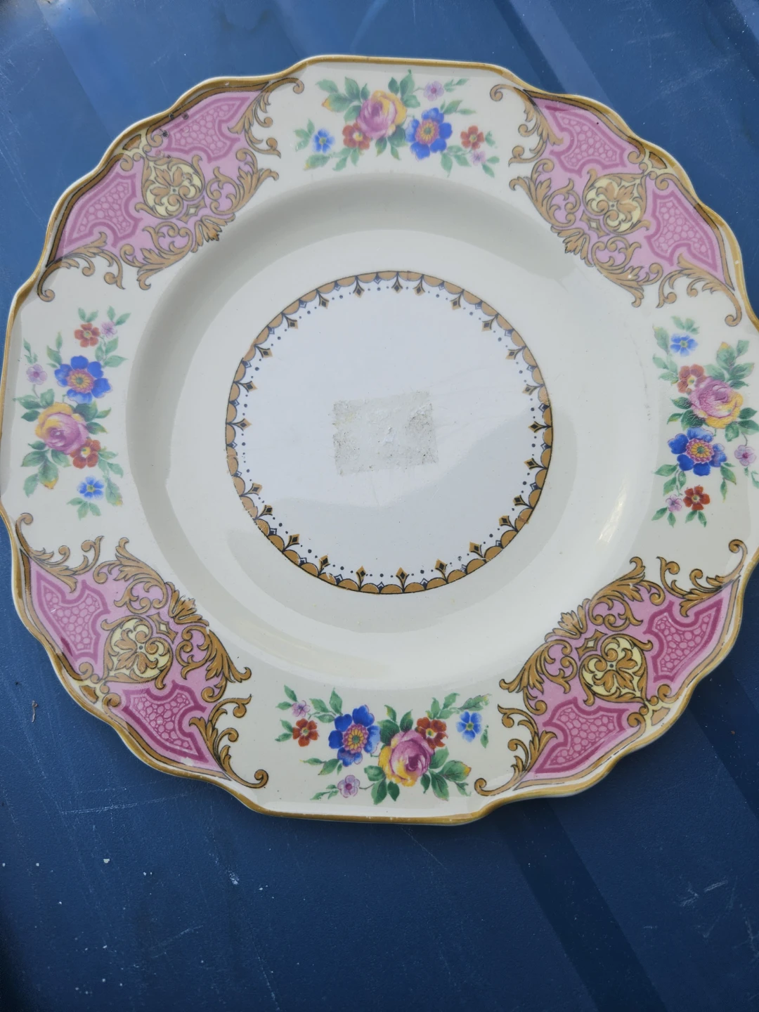 Myott Staffordshire England Floral Plate - photo 3
