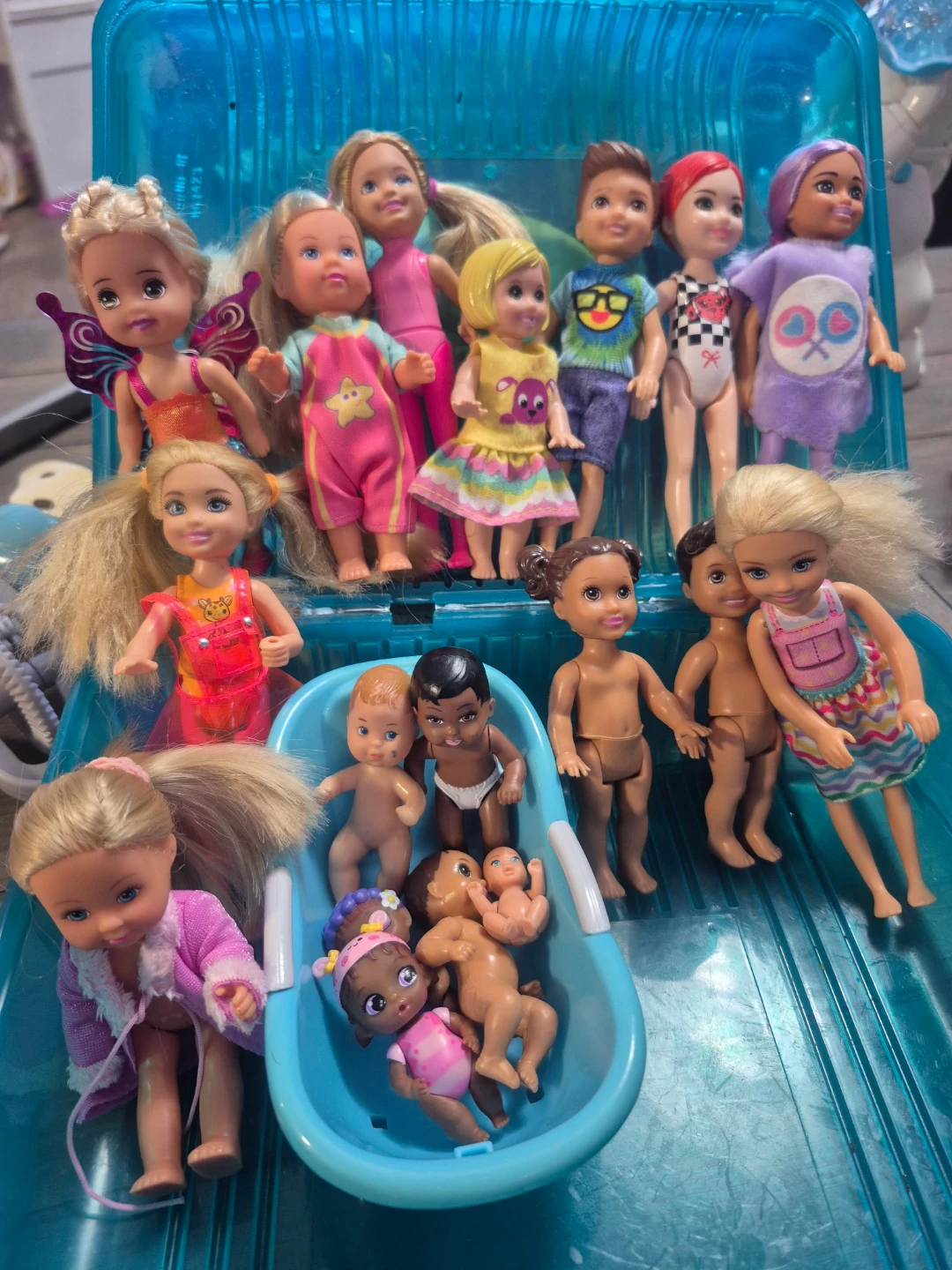 Collection of Barbie and Chelsea Dolls with Accessories