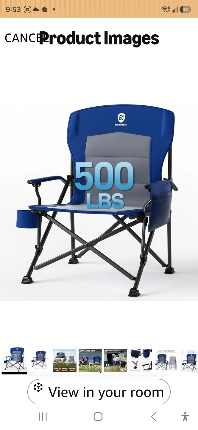 Ever Advanced Oversized Camping Chair