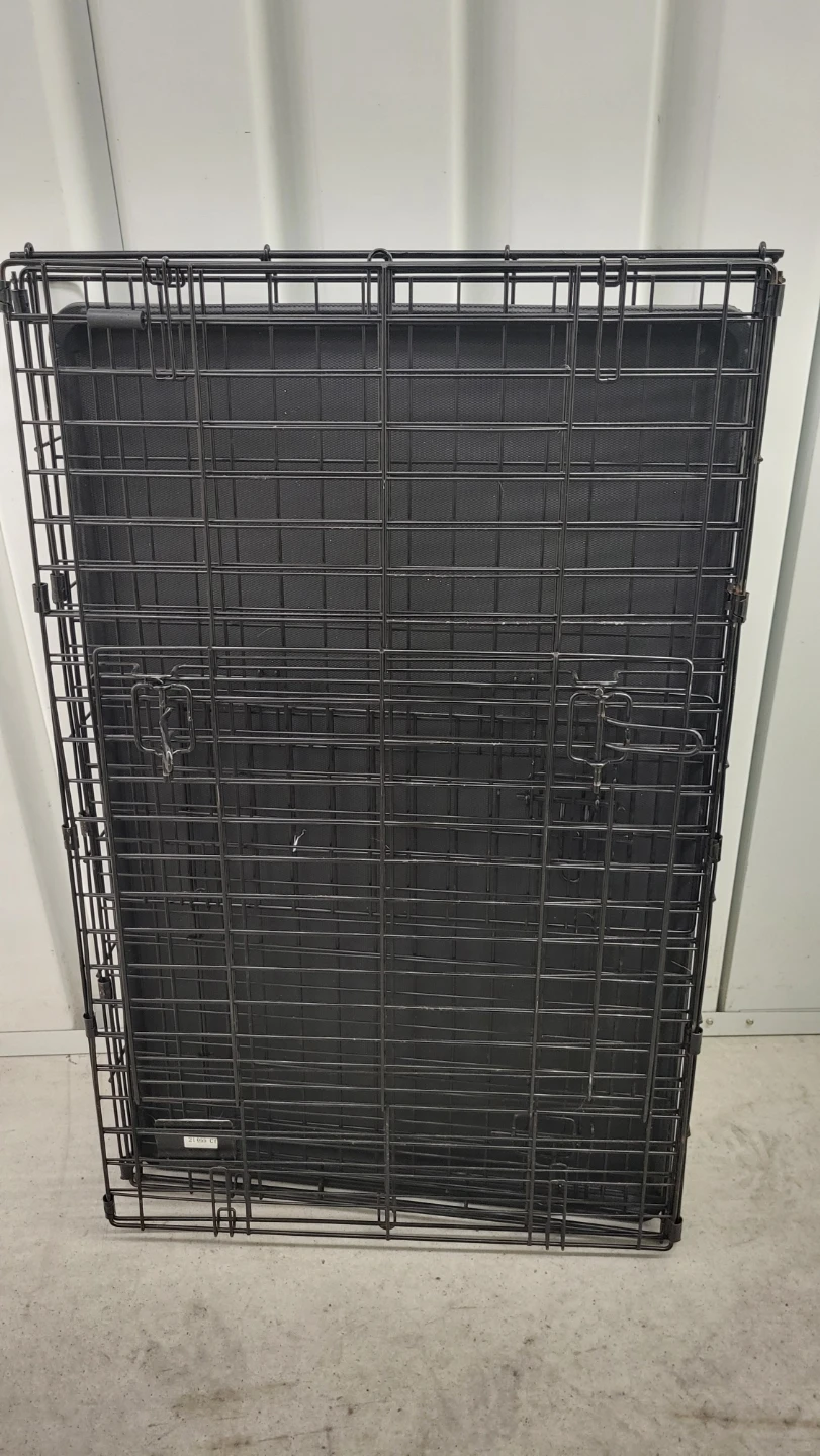 Black Wire Dog Crate with Tray - TOP PAW BRAND - photo 3