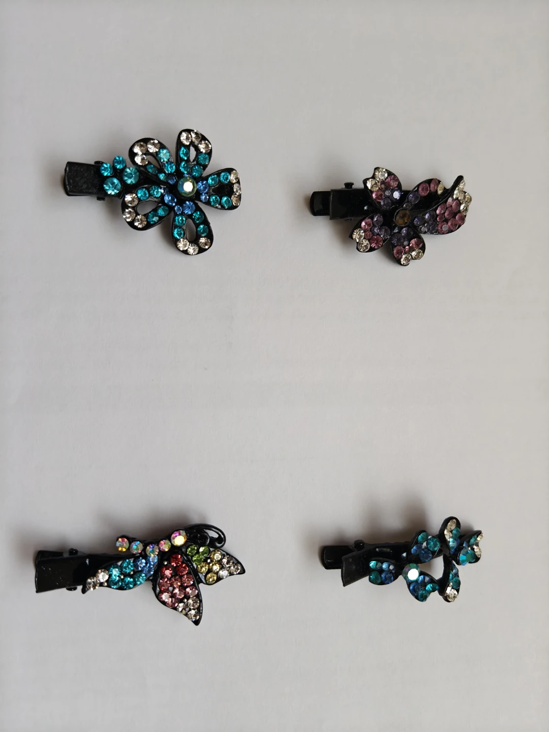Rhinestone Flower Hair Clip