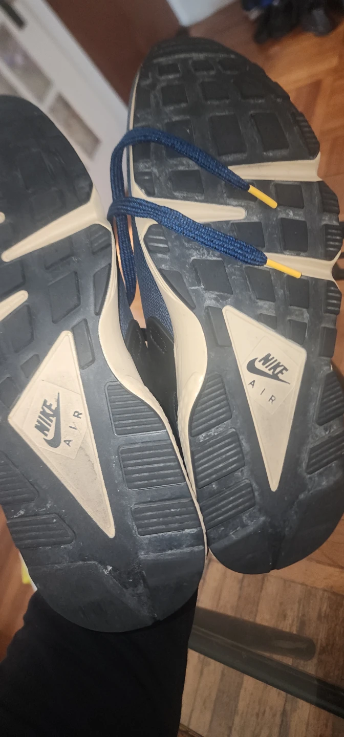 Nike Air Huarache Blue and Tan Sneakers - photo 3
