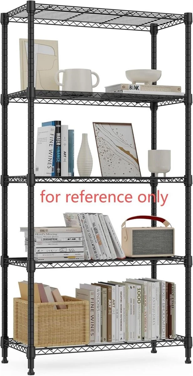 4-Tier Adjustable Metal Storage Shelving Unit