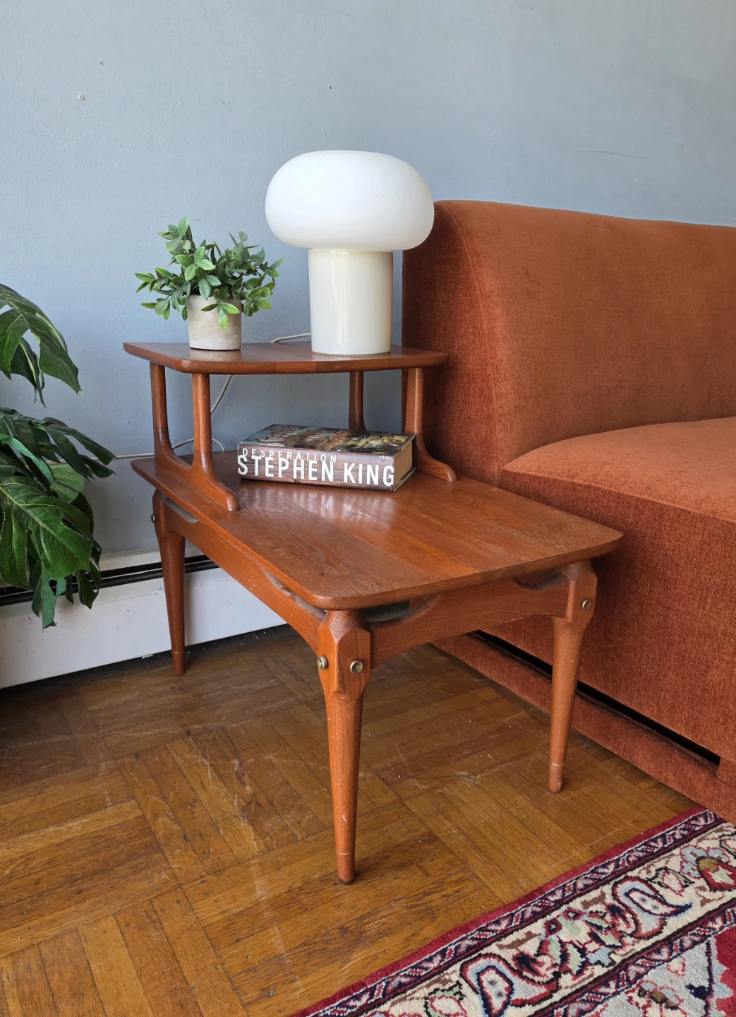 MCM Solid Wood Matching Two-Tier End Tables - photo 2