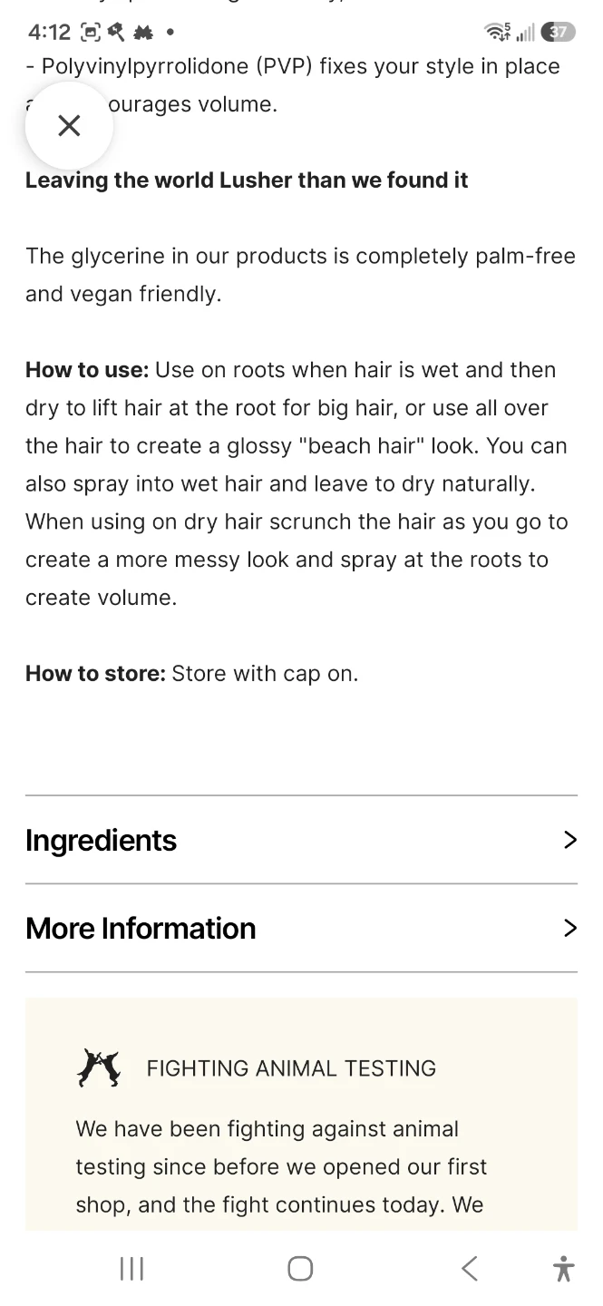 Lush Sea Spray Hair Mist 100ml - photo 3