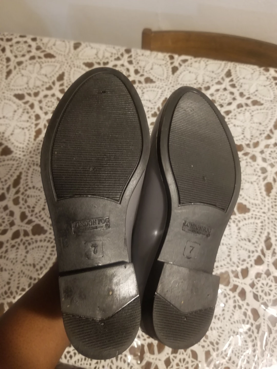 London Fog Grey Rain Boots Size 7 - photo 3