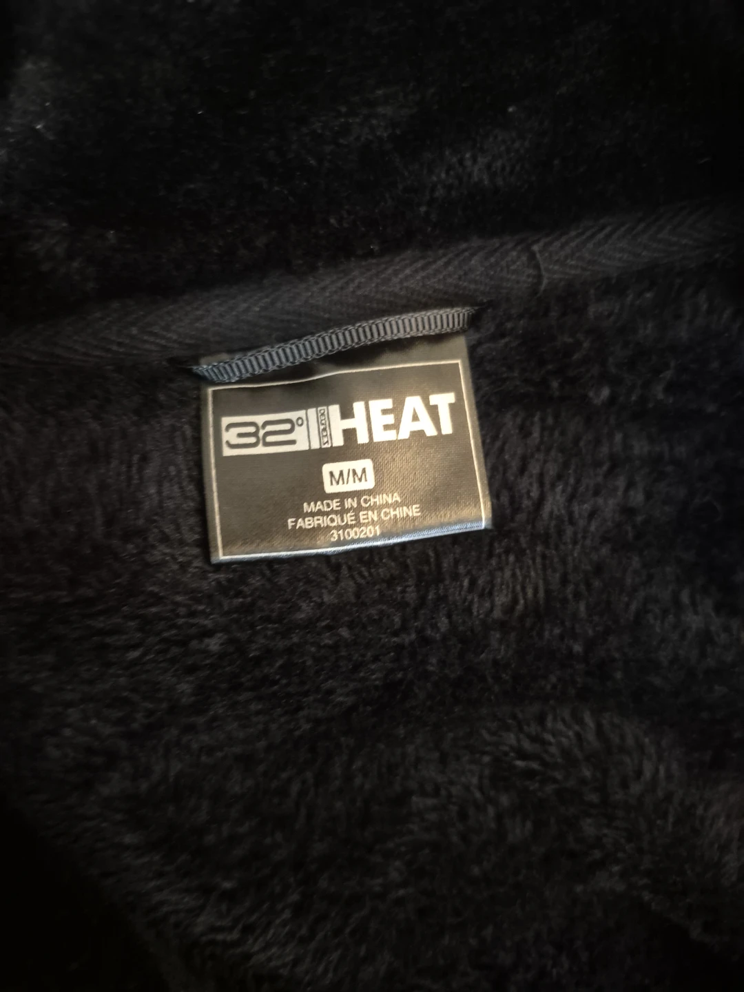 32 Degrees Heat Black Plush Zip-Up Jacket - photo 2