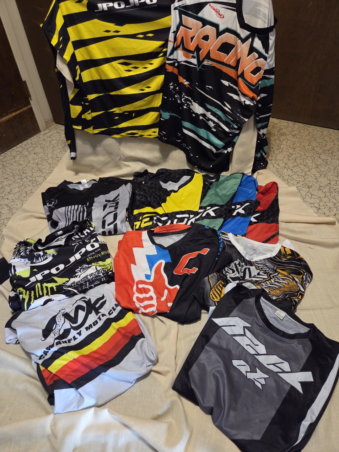 Lot of 12 + Assorted Motocross Jerseys