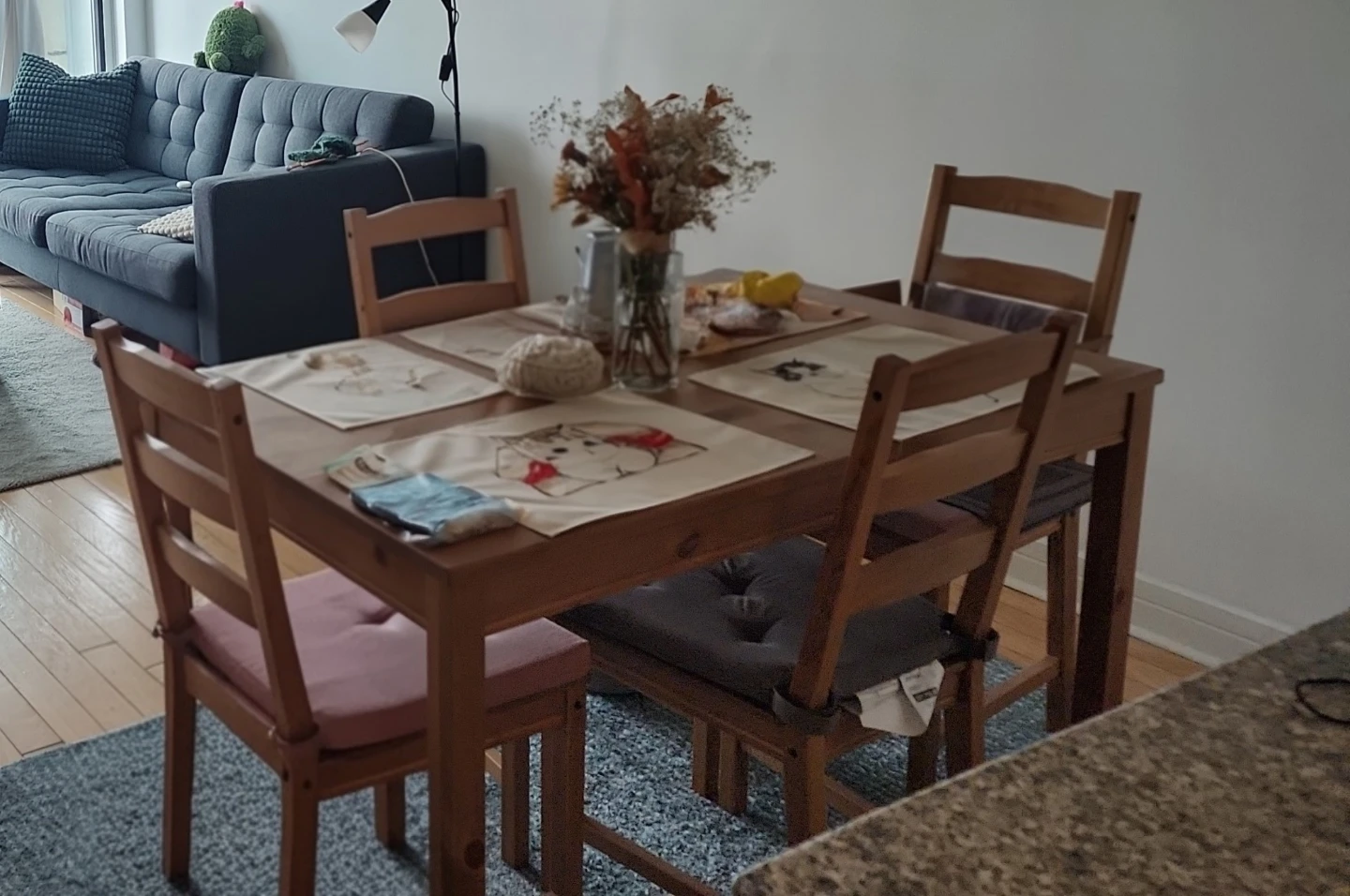 Moving sale - IKEA Jokkmokk Dining Table and 4 Chairs