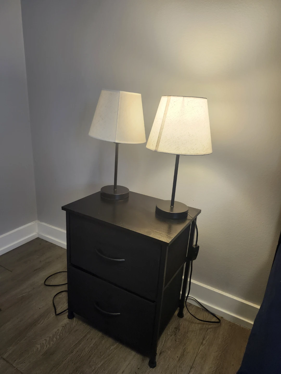 Two table lamps