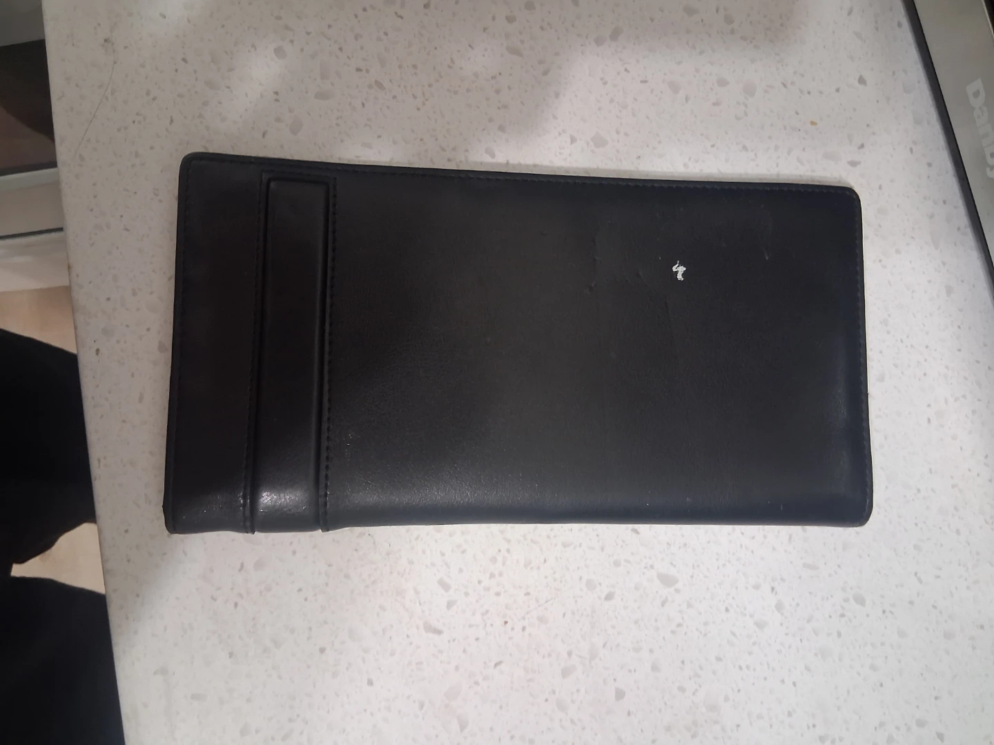 Black Leather Long Wallet - photo 3