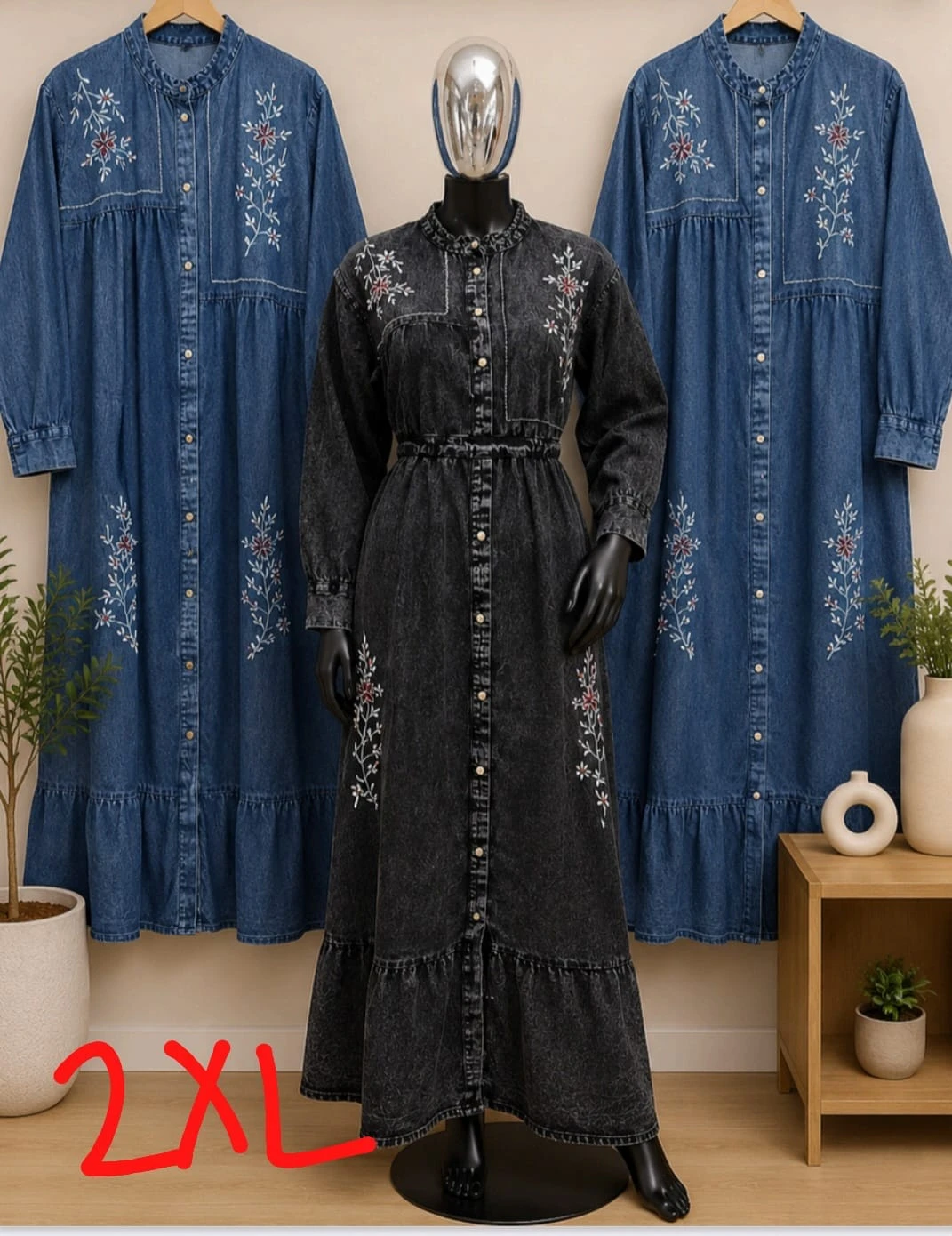 Elegant Denim Gowns - photo 3
