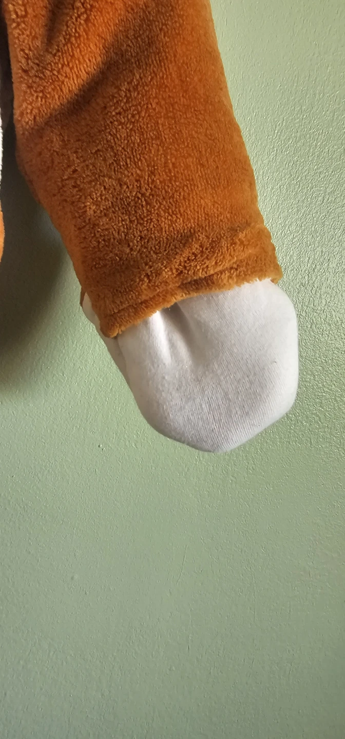 Cute Fox Winter Plush Onesie / Pramsuit (3-6M) - Like New - photo 3