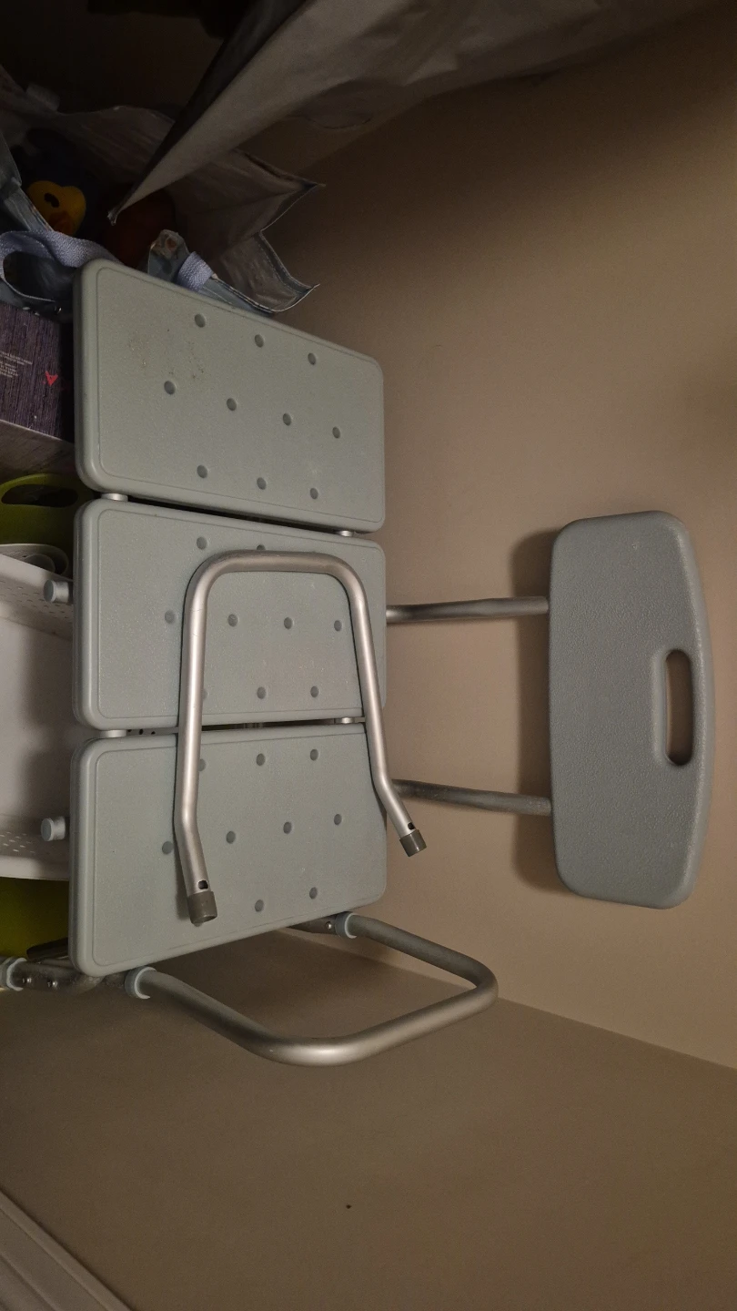 Adjustable Shower Bench with Backrest