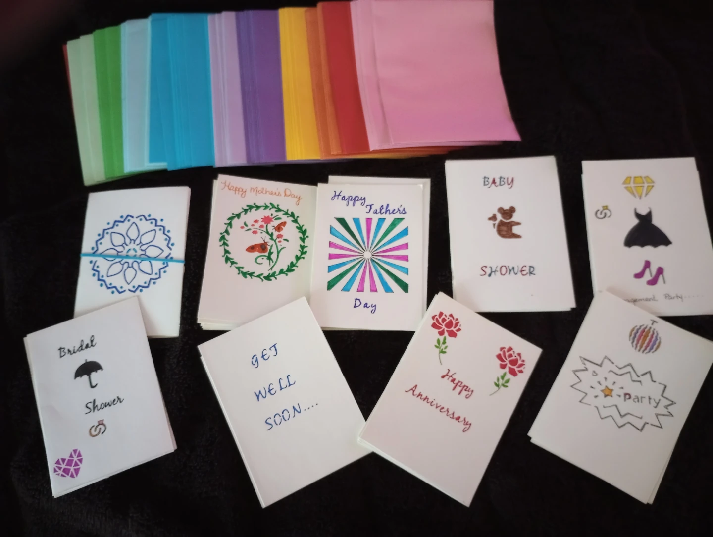 Handmade Greeting Cards Set
