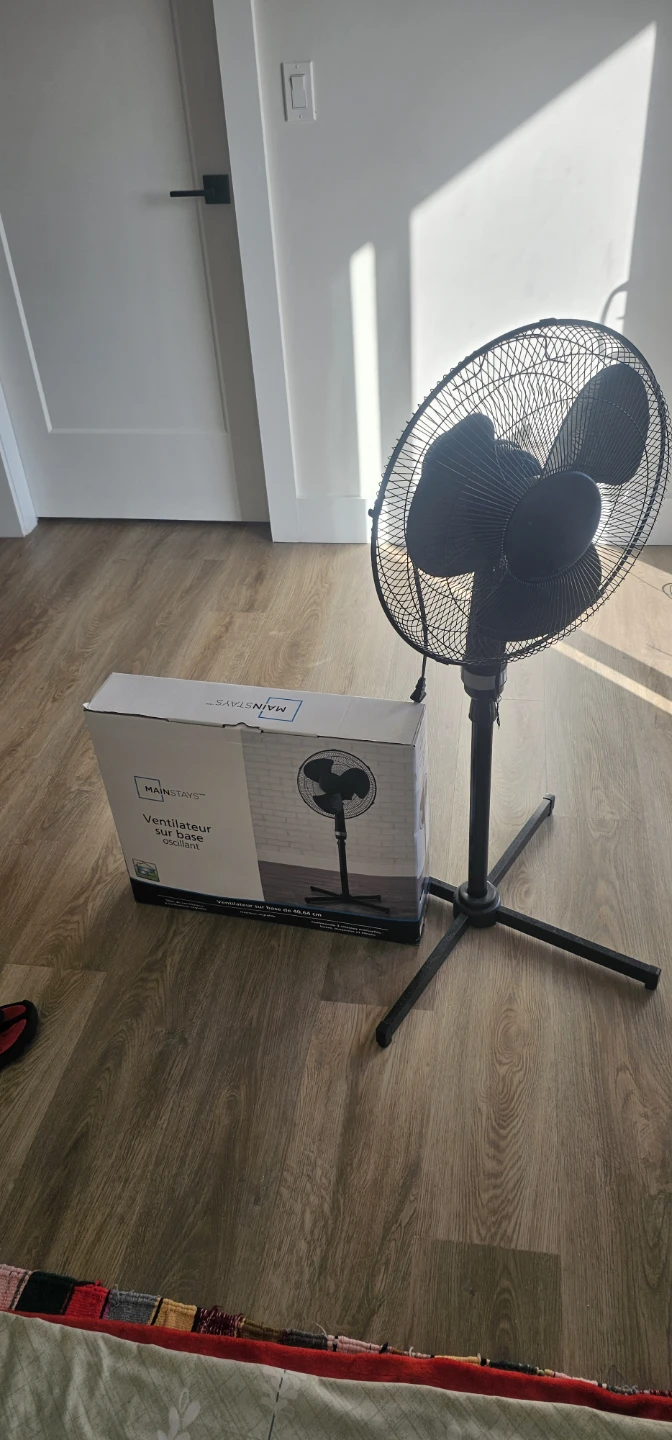 Mainstays 40.64 cm Oscillating Pedestal Fan