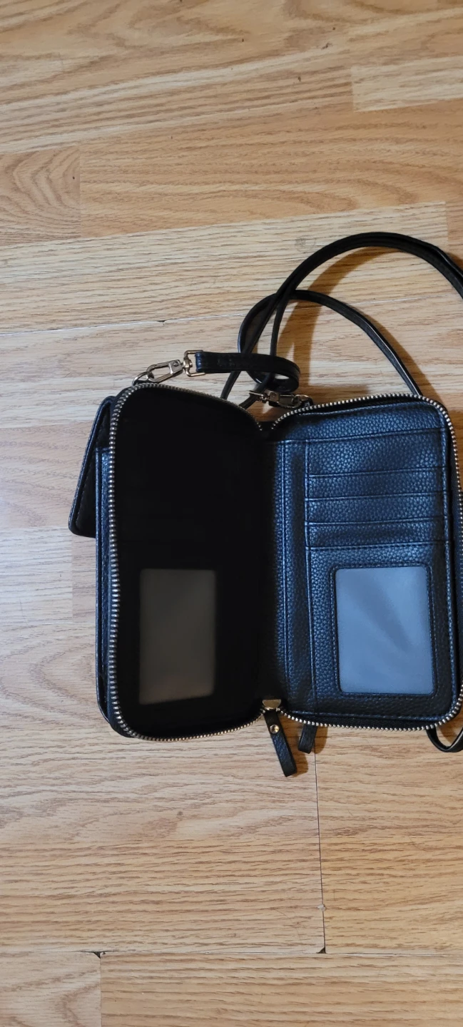 Black Crossbody Phone Wallet Purse - photo 2