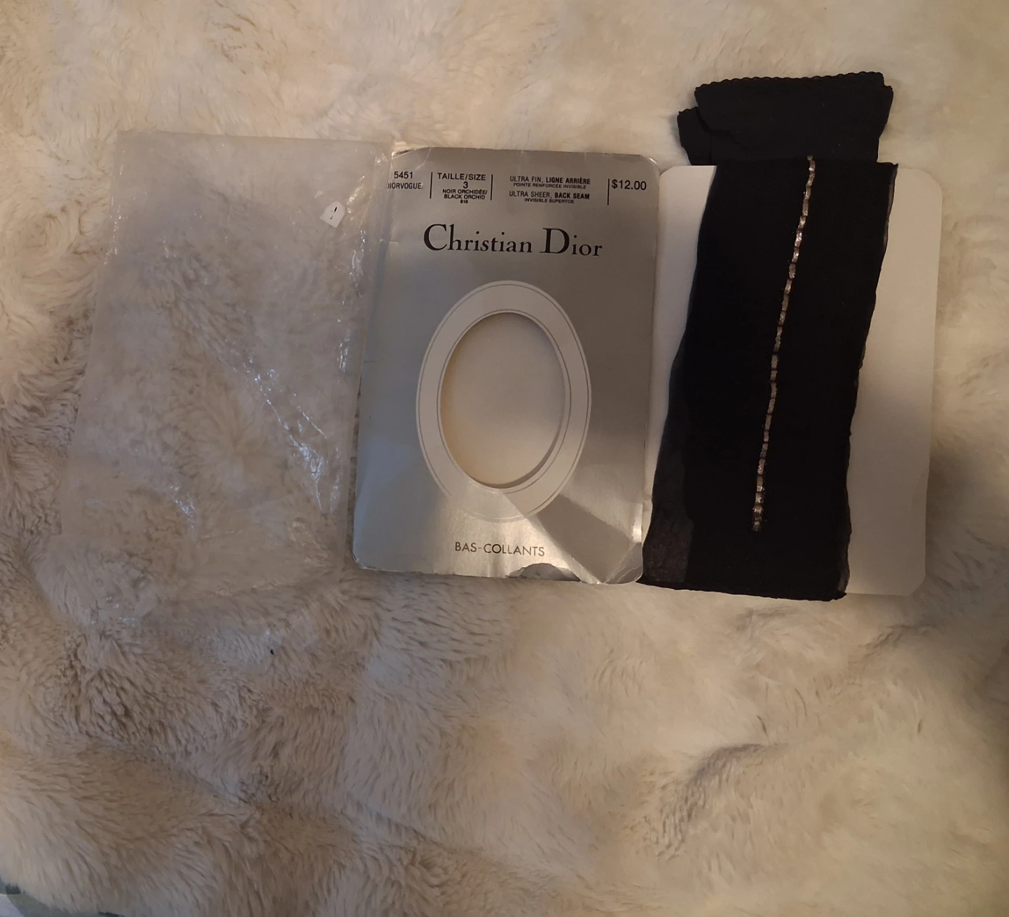 Christian Dior Diorvogue Pantyhose Black Orchid