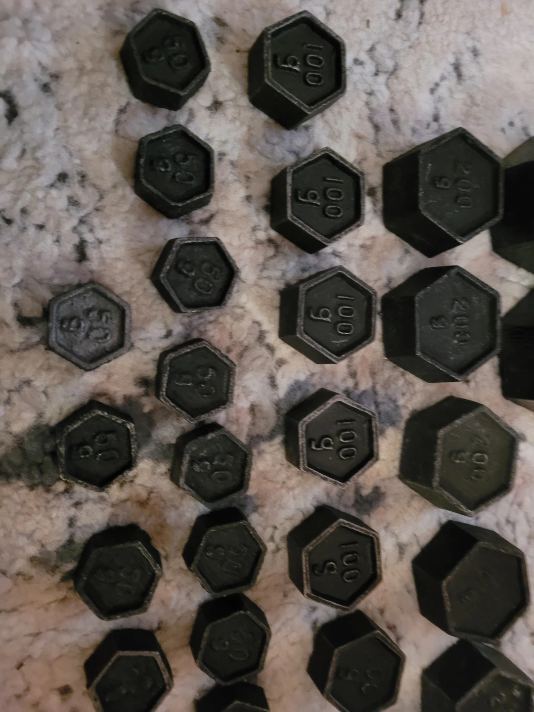 Set of Cast Iron Scale Weights - photo 2