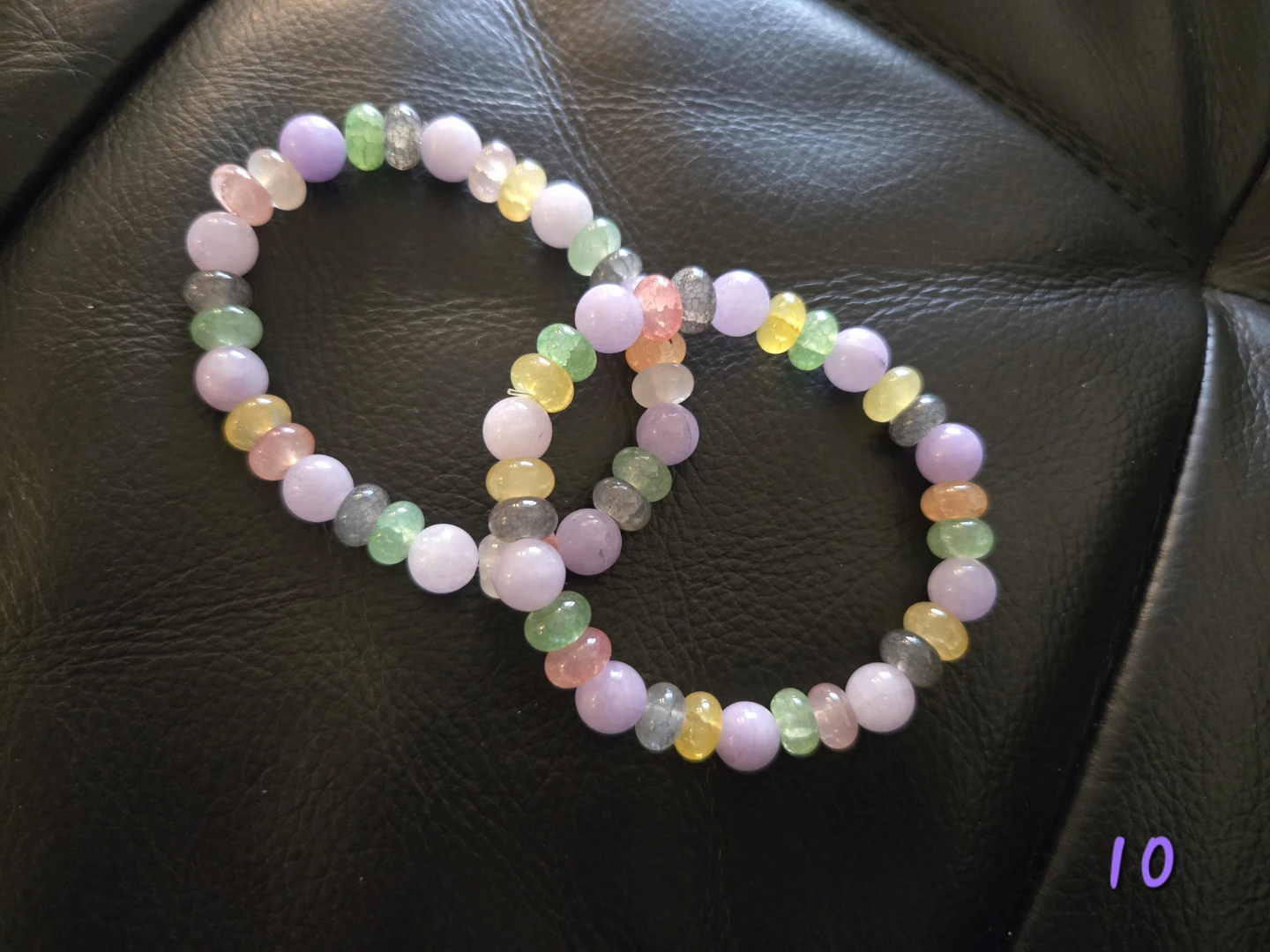 Glass/Stone Bead Bracelets $10 Each