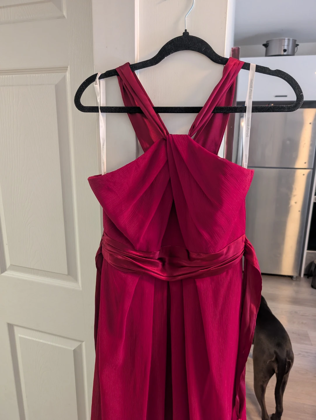 David's Bridal Crimson Halter Dress - photo 3