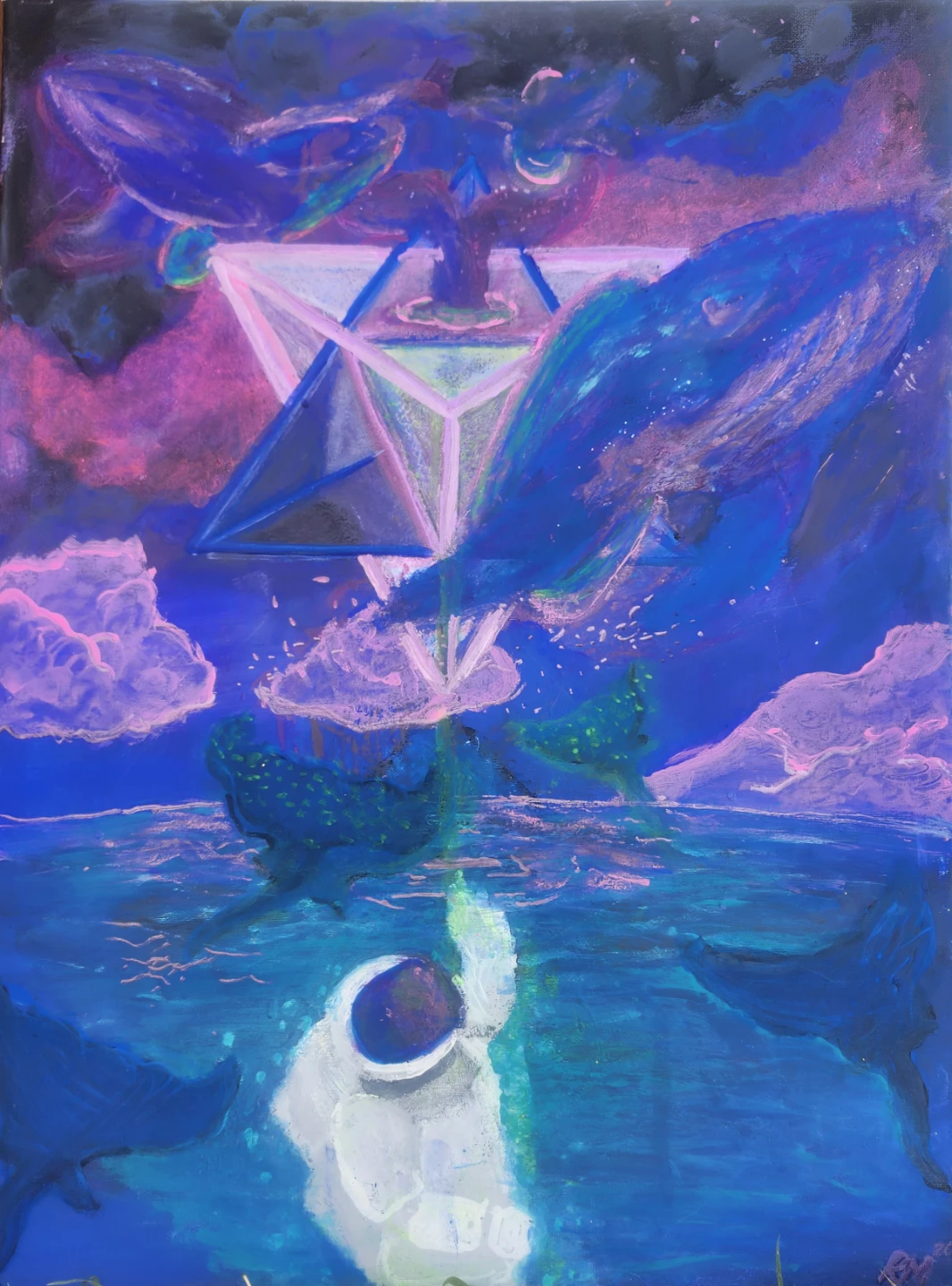 Blacklight Reactive Canvas Art
