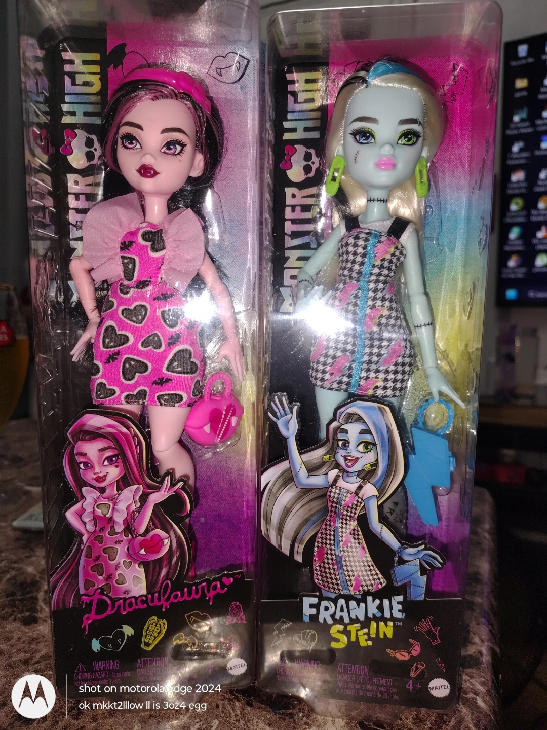 Monster High Draculaura and Frankie Stein Dolls