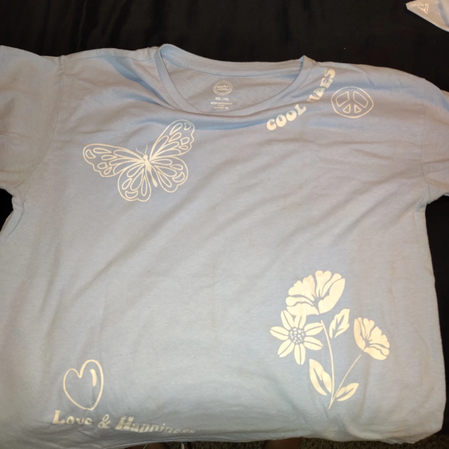 Wonder Nation Blue Graphic T-Shirt XXL 18