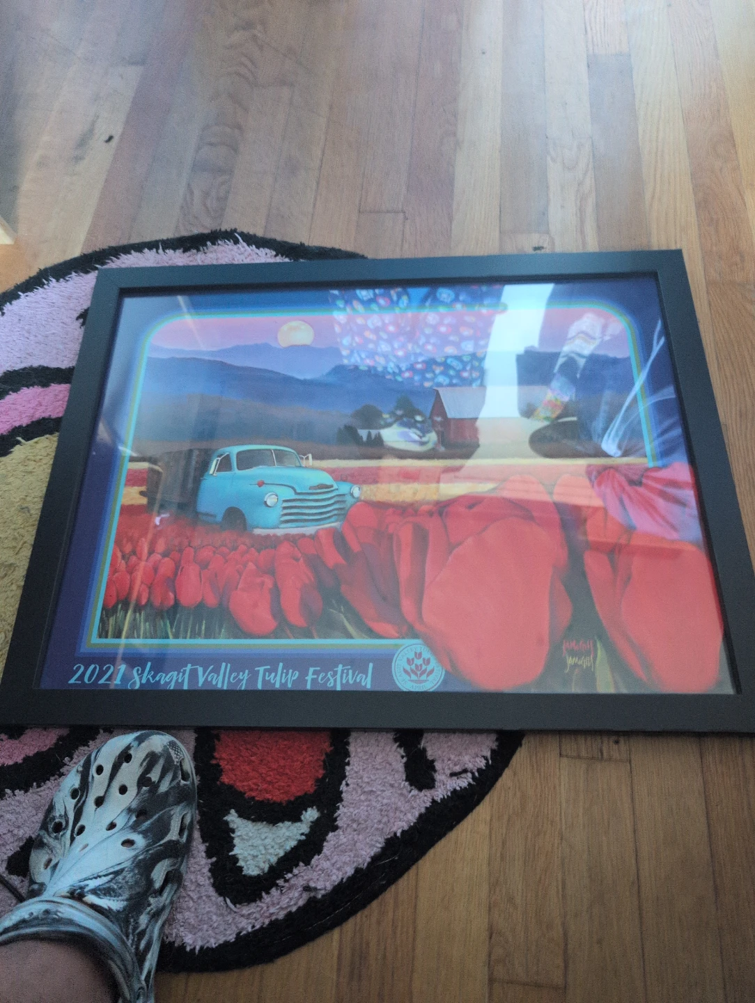 2021 Skagit Valley Tulip Festival Framed Poster - photo 2