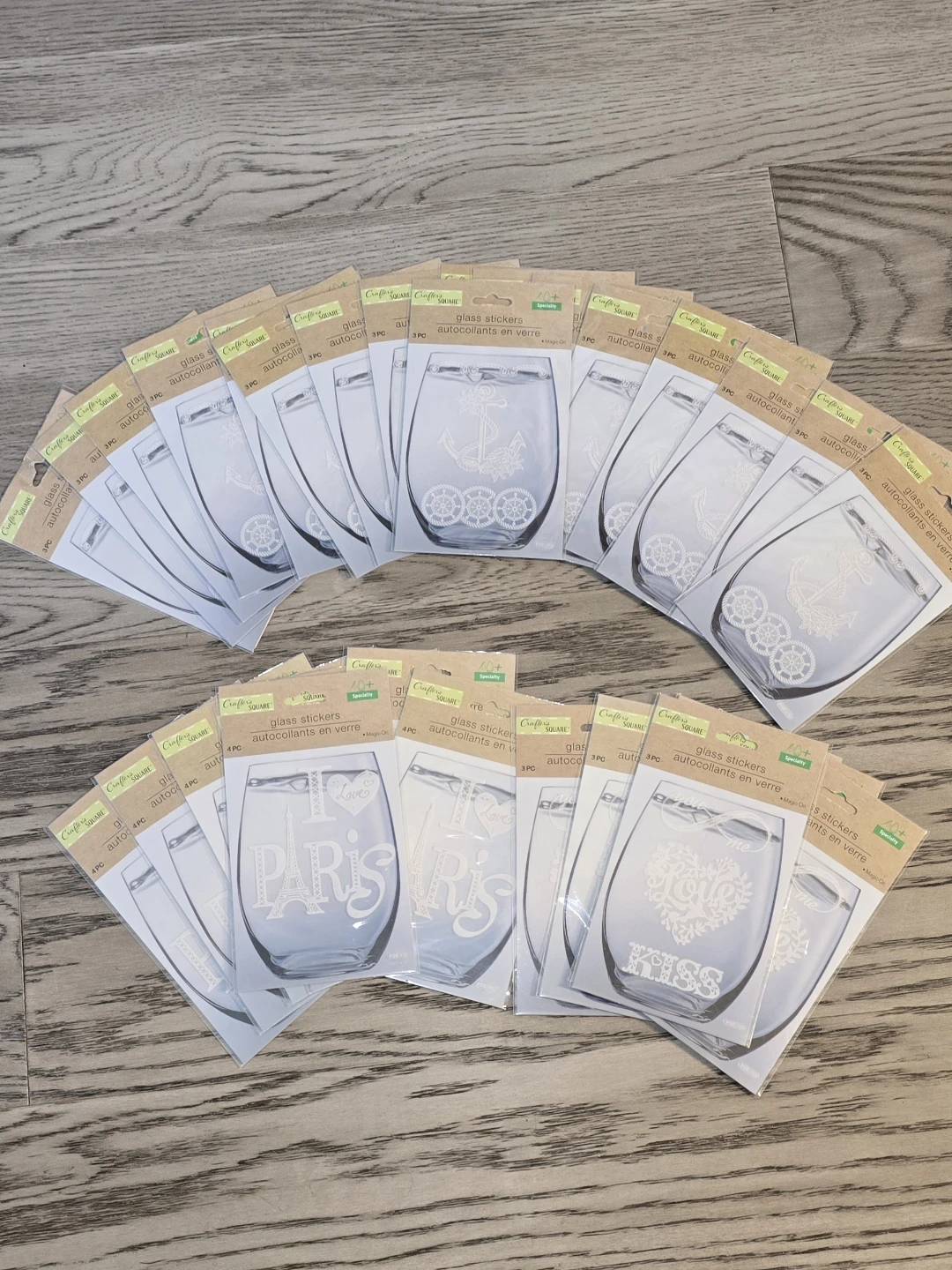 Crafter's Square Glass Stickers (5 for $2)