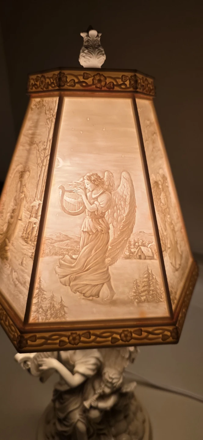 Vintage Angel Figurine Table Lamp - photo 4