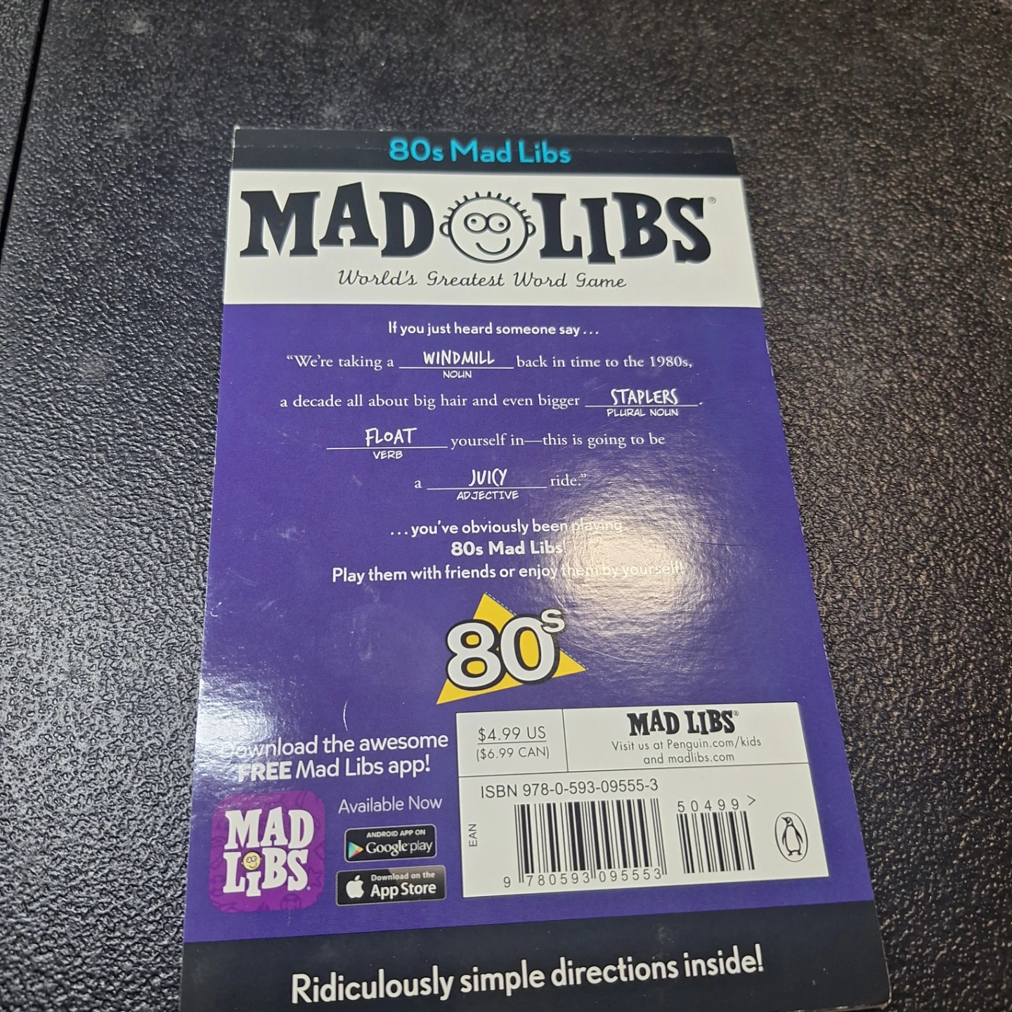 80s Mad Libs "Feel the Burn" Activity Book - photo 2