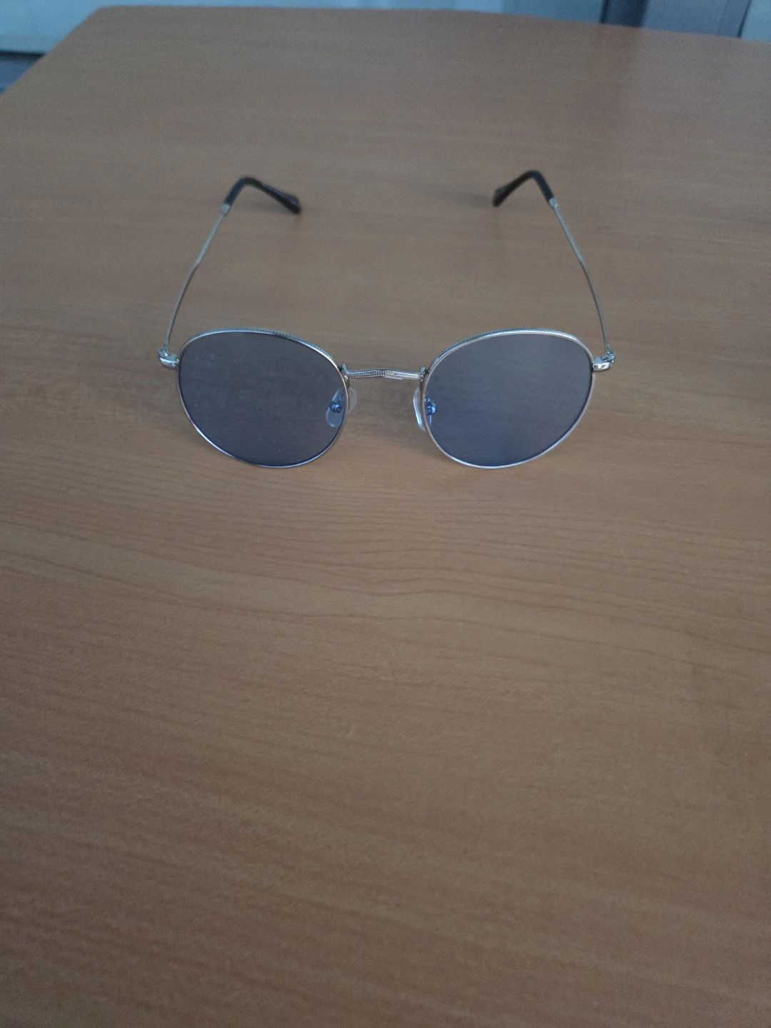 Silver Rimmed Round Sunglasses