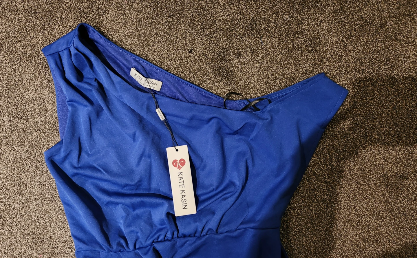 Kate Kasin Royal Blue One-Shoulder Dress 🏈 - photo 2