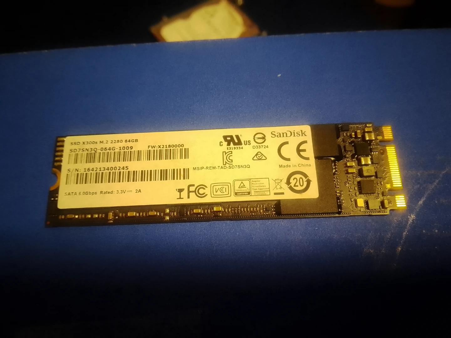 SanDisk X300s 64GB M.2 2280 SSD