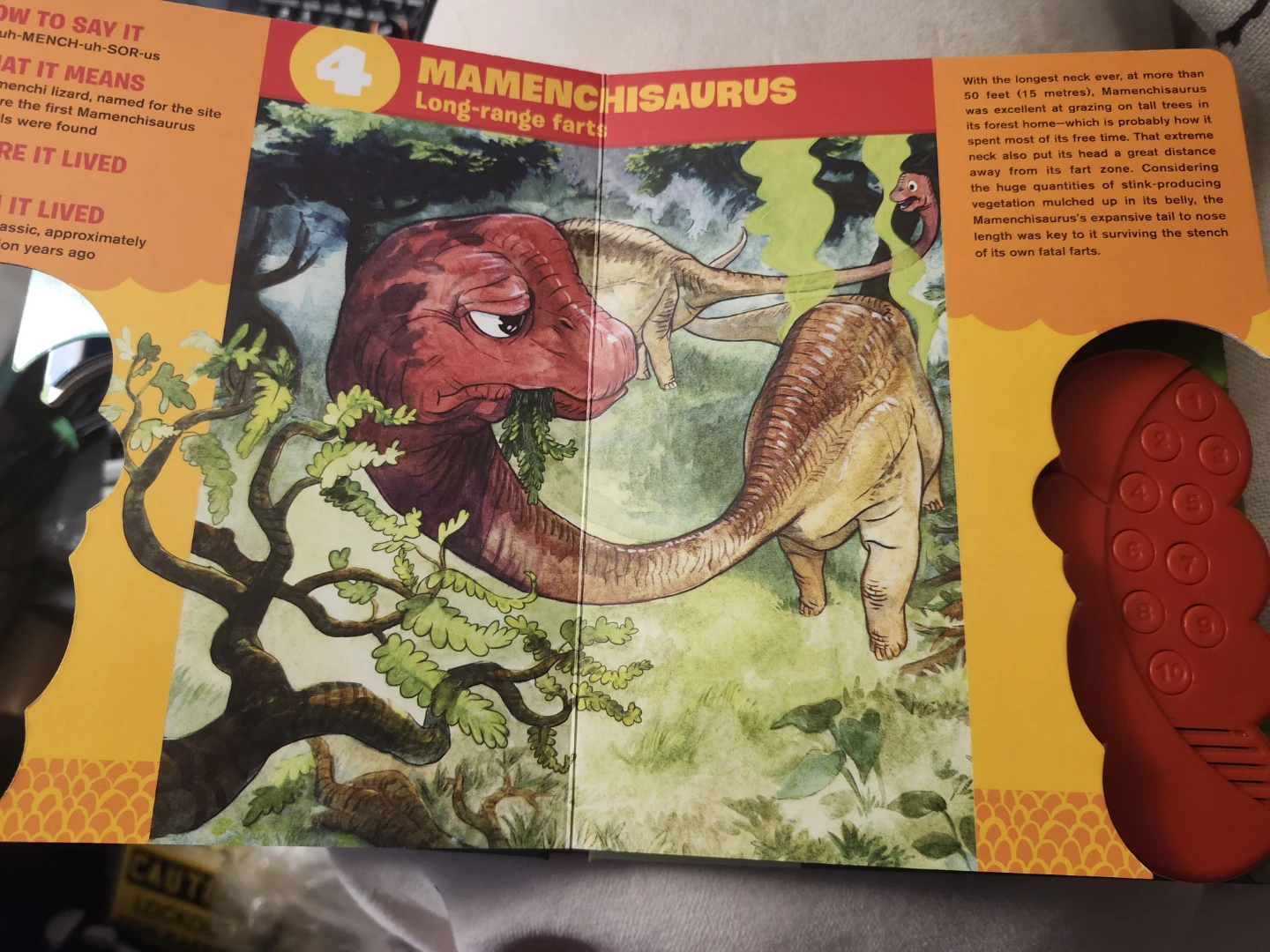 Jurassic Dinosour Farts Book (fart sound book) - photo 3