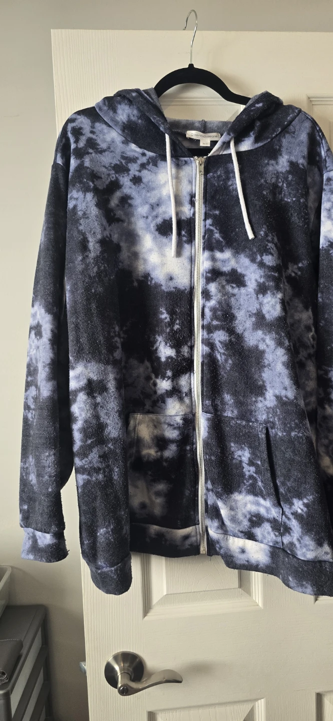 Warehouse One Tie-Dye Zip-Up Hoodie
